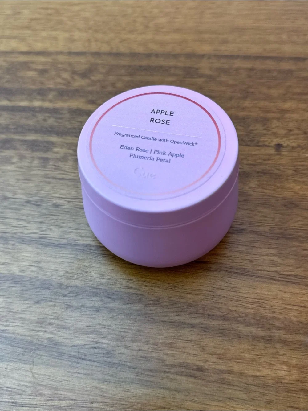 Cue Pink Apple Rose Scented Candle